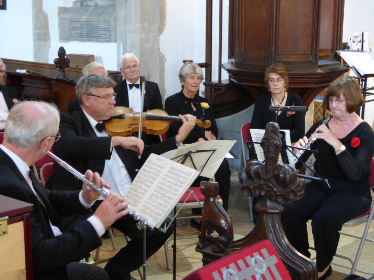 Kirbye Voices and Friends performing at Great Barton Church, July 2016